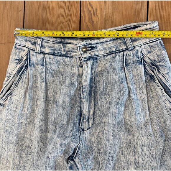 Vintage 80s Zeppelin Acid Wash High Waisted Jeans 30 - Picture 5 of 6